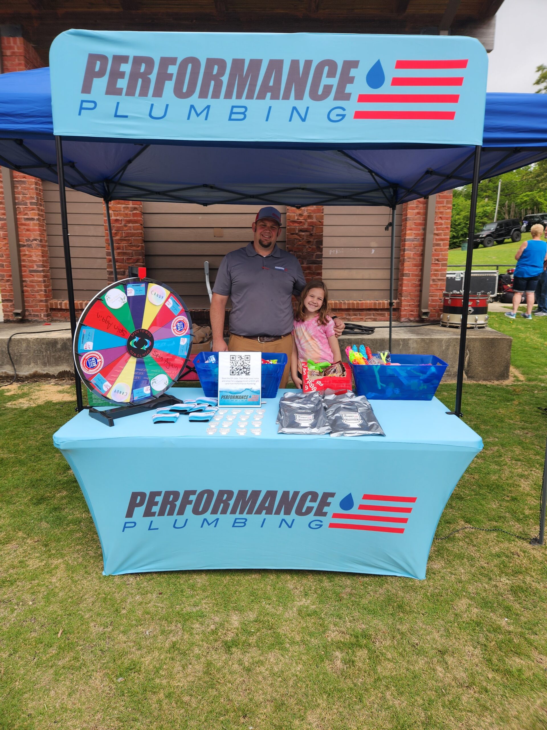 Performance Plumbing Booth at BBQ and Brews Ball Ground 2023