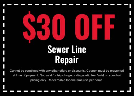 Discount on Sewer Line Repair