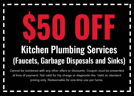 Discount on Kitchen Plumbing Services