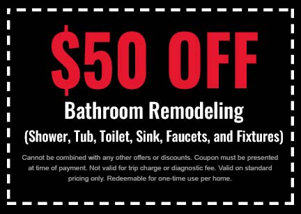 Discount on Bathroom Remodeling Services