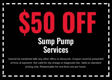 Discount on Sump Pump Service