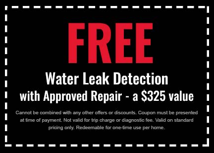 Discount on Water Leak Detection