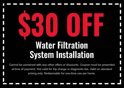 Discount on Water Filtration System