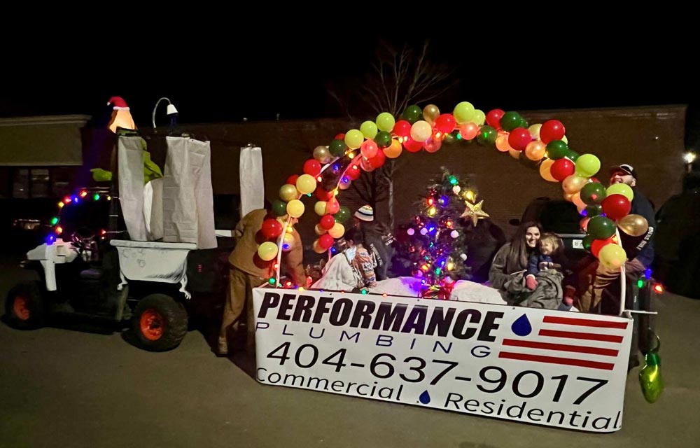 Performance Plumbing’s 2022 Christmas Parade Float